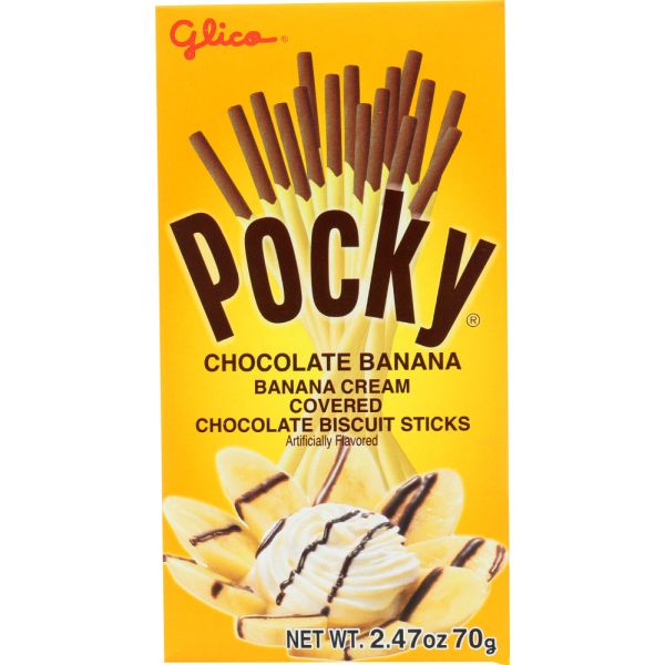 GLICO: Cookie Choc Banana Pocky, 2.47 oz