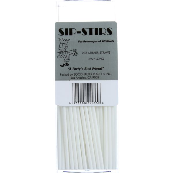 SOODHALTER: Stir Sip Plastic, 235 pc