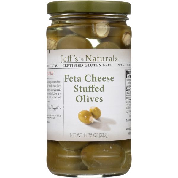 JEFFS GARDEN: Feta Cheese Stuffed Olive, 11.75 oz