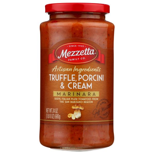 MEZZETTA: Truffle Porcini And Cream Marinara, 24 oz