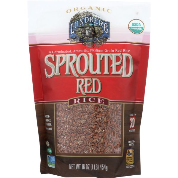LUNDBERG: Sprouted Red Rice, 16 oz