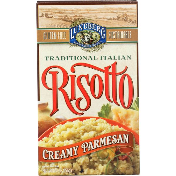 LUNDBERG: Risotto Gluten Free Creamy Parmesan, 5.5 Oz