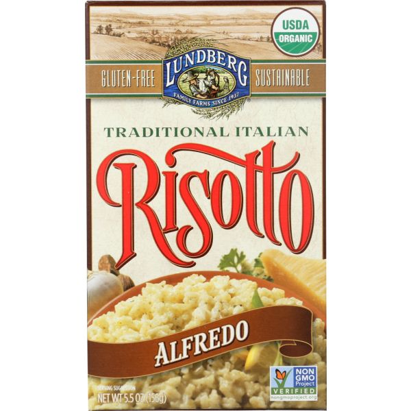 LUNDBERG: Organic Risotto Alfredo, 5.5 Oz