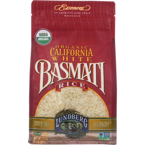 LUNDBERG: Organic California White Basmati Rice, 2 lb