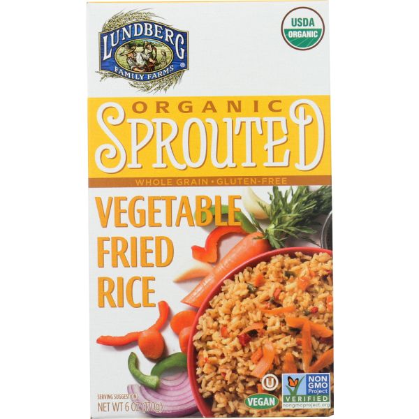 LUNDBERG: Sprouted Vegetable Fried Rice, 6 oz
