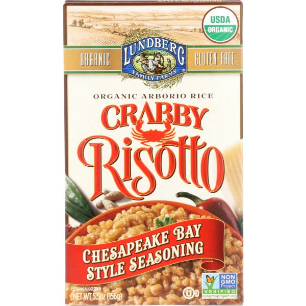 LUNDBERG: Risotto Crabby Organic, 5.5 oz