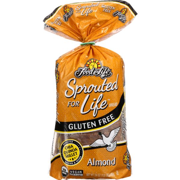 FOOD FOR LIFE: Sprouted for Life Bread Gluten Free Almond, 24 oz