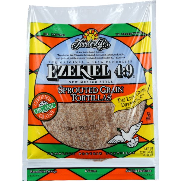 Food for Life Ezekiel 4:9 Sprouted Grain Tortillas, 12 Oz