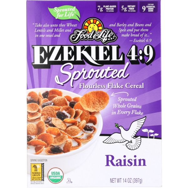 FOOD FOR LIFE: Raisin Flake Cereal, 14 oz