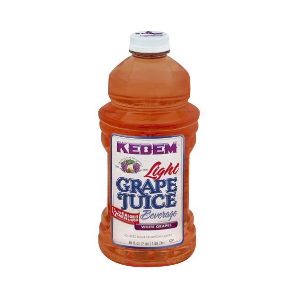 KEDEM: Juice White Grape Light, 64 oz