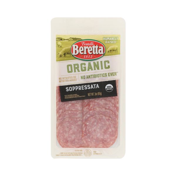 BERETTA: Organic Sopressatta Presliced, 3 oz