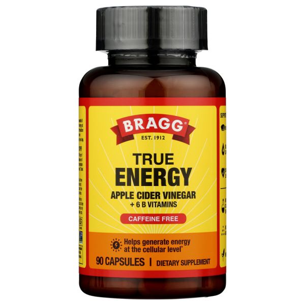 BRAGG: True Energy Apple Cider Vinegar Capsule, 90 cp