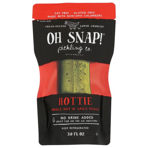 OH SNAP: Hottie Whole Hot & Spicy Pickle, 3 oz