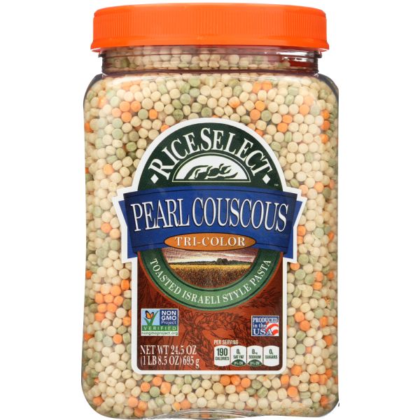 RICESELECT: Tri Color Pearl Couscous, 24.5 oz