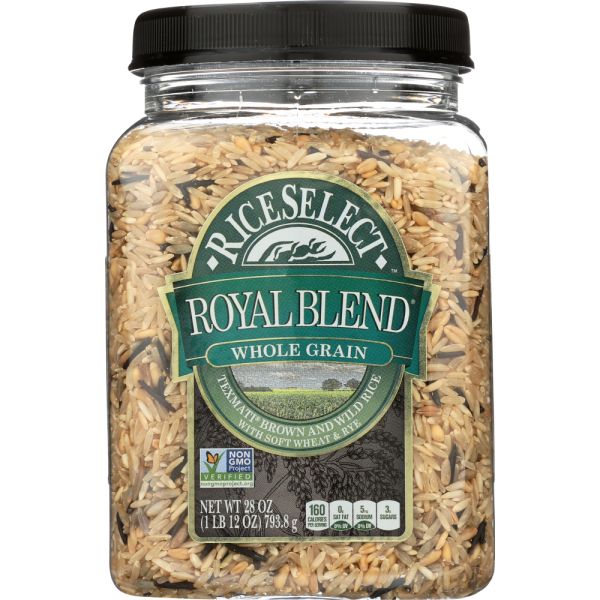 RICESELECT: Royal Blend Whole Grain Texmati Brown and Wild Rice, 28 oz