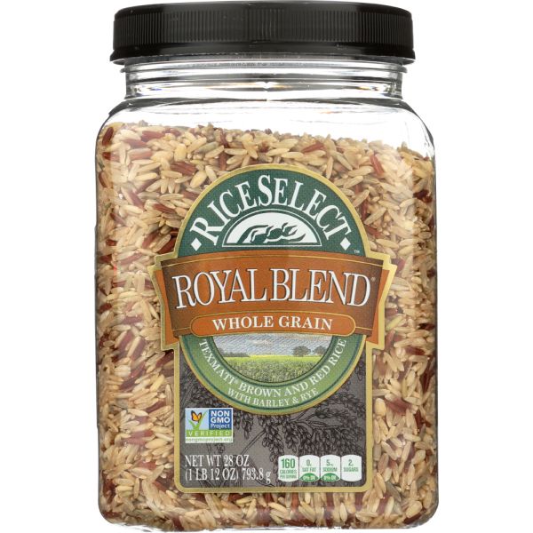 RICESELECT: Royal Blend Whole Grain Texmati Brown and Red Rice, 28 oz