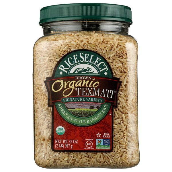 RICESELECT: Organic Texmati Brown Rice, 32 oz