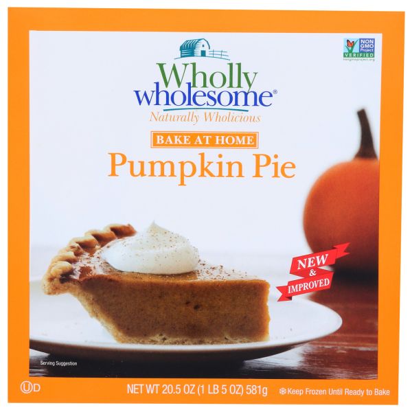 Wholly Wholesome: Bake at Home Pumpkin Pie, 25.5 oz