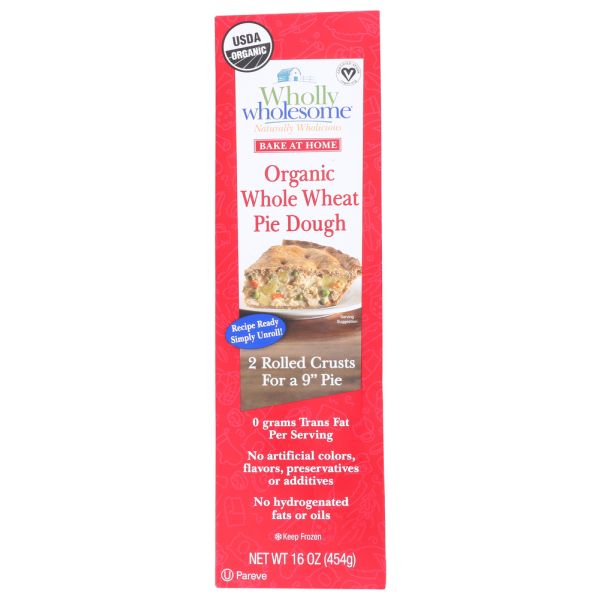 WHOLLY WHOLESOME: Organic Whole Wheat Pie Dough, 16 oz
