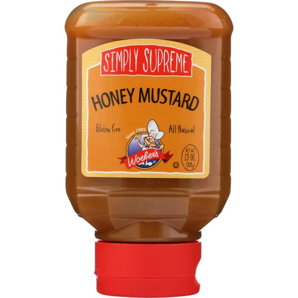WOEBER: Mustard Smply Suprm Honey, 13 oz