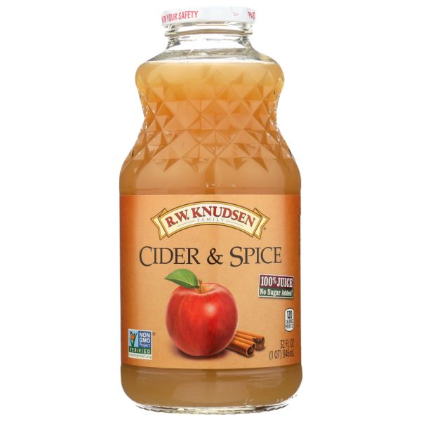 RW KNUDSEN FAMILY: Cider & Spice Juice, 32 fo