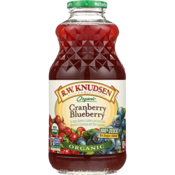 KNUDSEN: Organic Cranberry Blueberry Juice, 32 oz