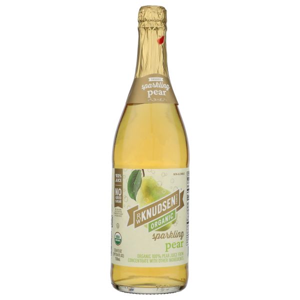 KNUDSEN: Pear Organic Sparkling Juice, 25.4 fo