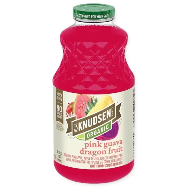 RW KNUDSEN: Organic Pink Guava Dragon Fruit Juice, 32 fo