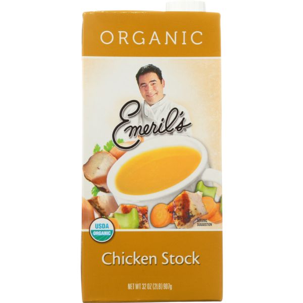 EMERIL'S: Organic All Natural Chicken Stock, 32 oz