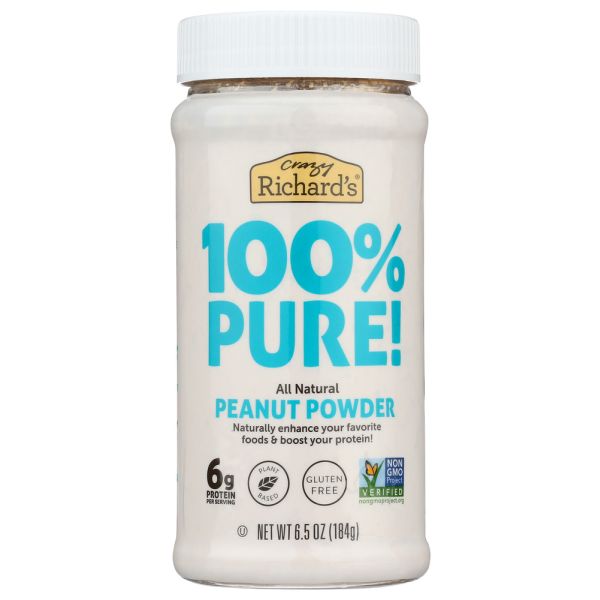 CRAZY RICHARD: Pure Peanut Powder, 6.5 oz