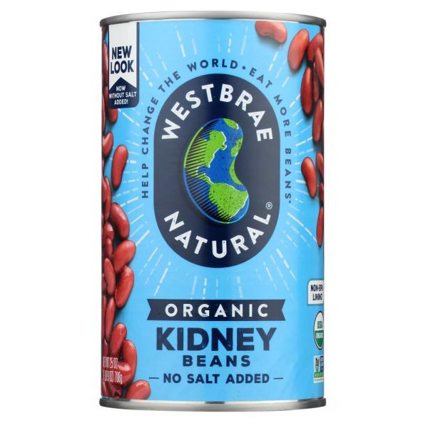 WESTBRAE: Natural Vegetarian Organic Kidney Beans, 25 Oz