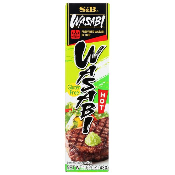 S&B: Prepared Hot Wasabi in Tube, 1.52 oz