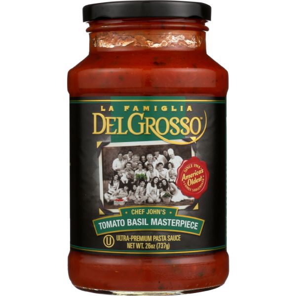 LA FAMIGLIA DELGROSSO: Sauce Pasta Tomato Basil, 26 oz
