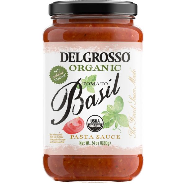 DELGROSSO: Organic Tomato Basil Pasta Sauce, 24 oz