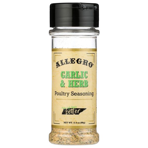 ALLEGRO: Garlic and Herb Poultry Seasoning, 2.4 oz