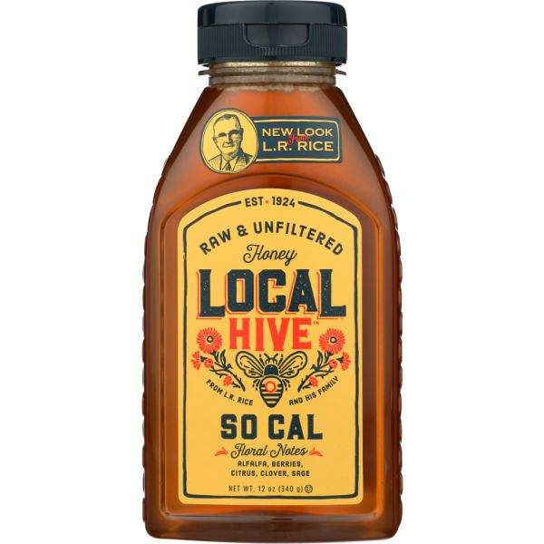 LOCAL HIVE: Honey So Cal Raw Unfiltered, 12 oz