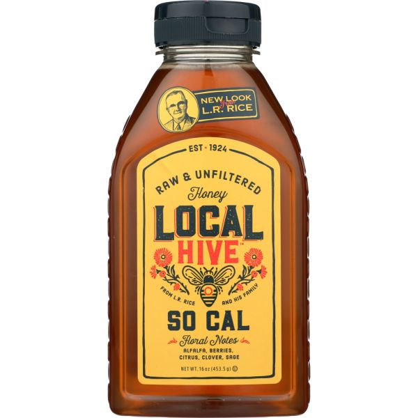 LOCAL HIVE: Raw and Unfiltered So Cal Honey, 16 oz