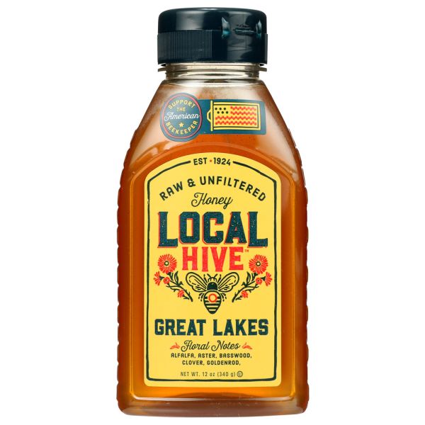 LOCAL HIVE: Raw & Unfiltered Great Lakes Honey, 12 oz