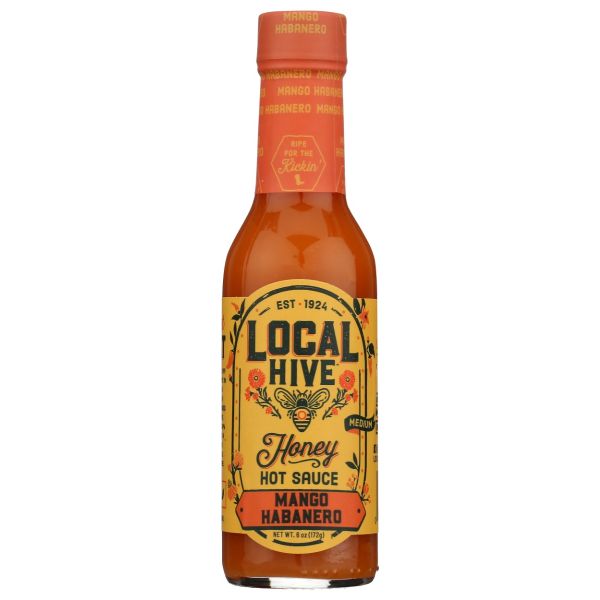 LOCAL HIVE: Mango Habanero Honey Hot Sauce, 6 oz