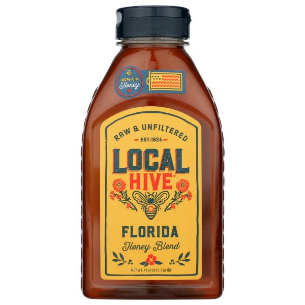 LOCAL HIVE: Florida Raw and Unfiltered Honey, 16 oz