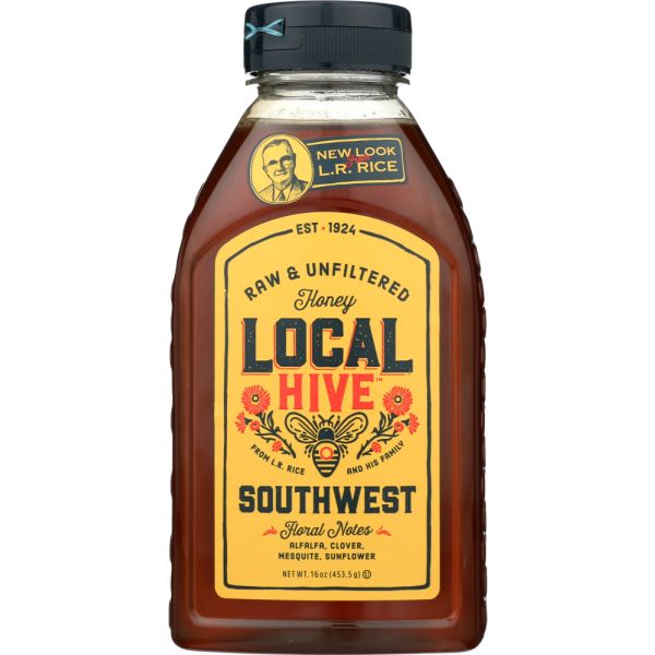 LOCAL HIVE: Raw and Unfiltered Southwest Honey, 16 oz