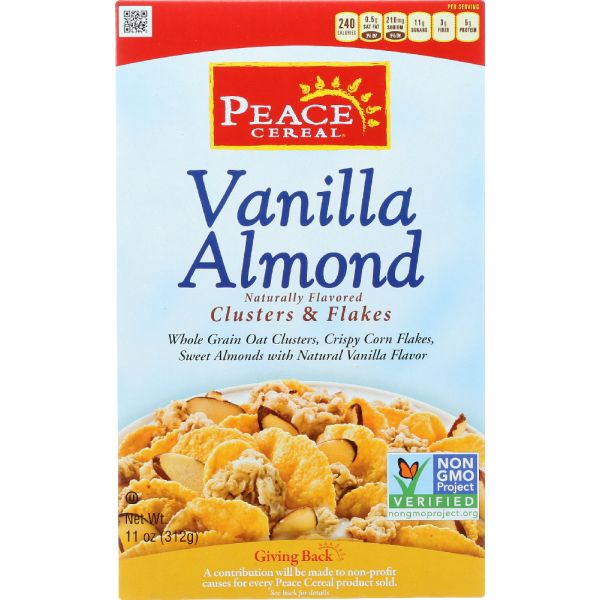 PEACE CEREAL: Cereal Vanilla Almond, 11 oz