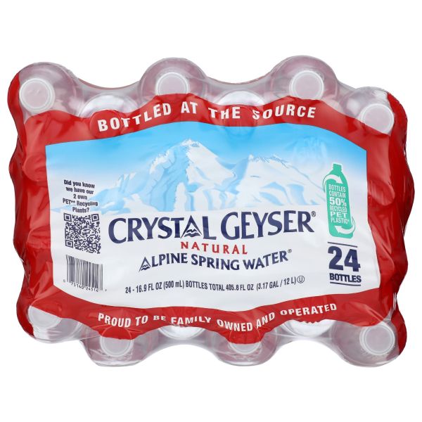 CRYSTAL GEYSER ALPINE SPR: Water Alpine Spring 24Pk, 405.6 FO