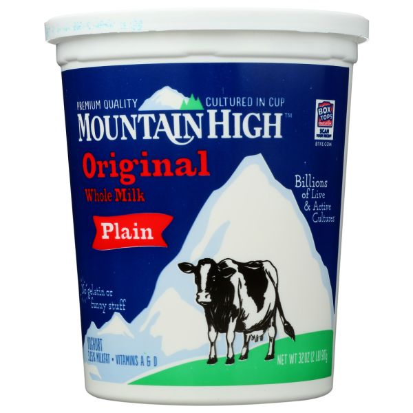 MOUNTAIN HIGH: Yoghurt Original Plain, 32 oz