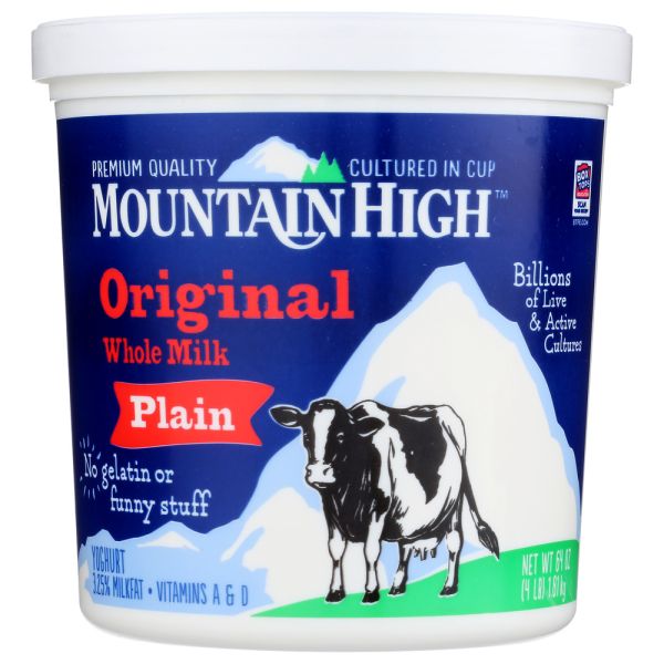 MOUNTAIN HIGH: Yoghurt Plain, 64 oz