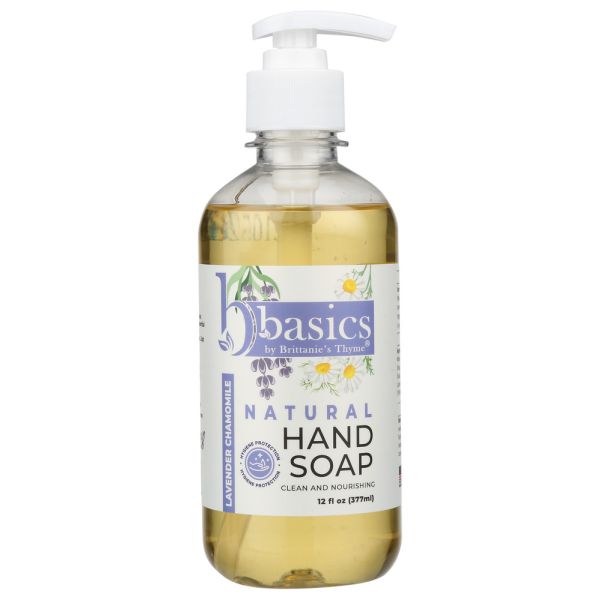 BRITTANIES THYME: Lavender Chamomile Natural Hand Soap, 12 oz