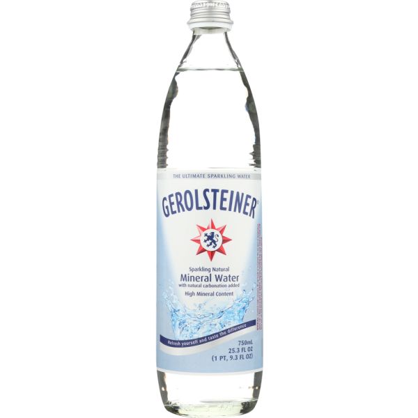 GEROLSTEINER: Sparkling Natural Mineral Water, 25.3 Oz