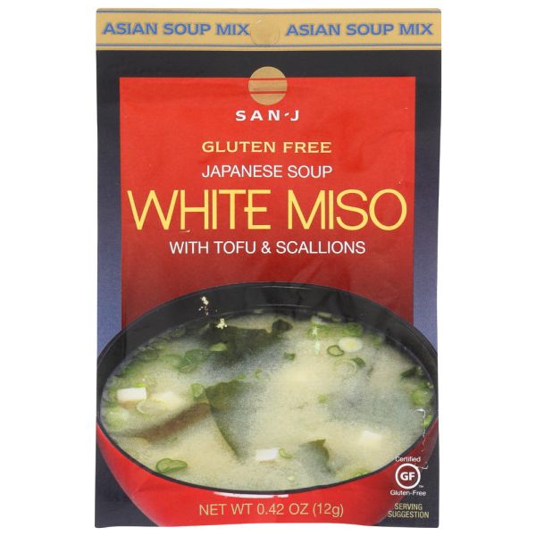 SAN J: Gluten Free White Miso Soup, 0.42 oz