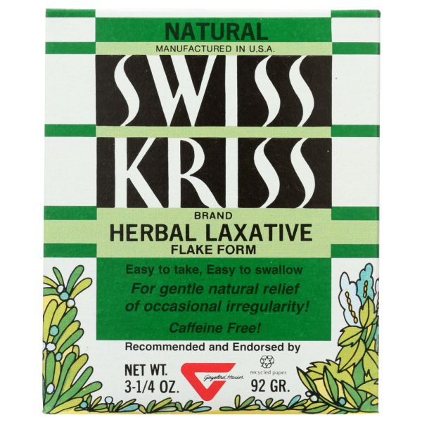 SWISS KRISS: Herbal Laxative Flake Form, 3.25 oz