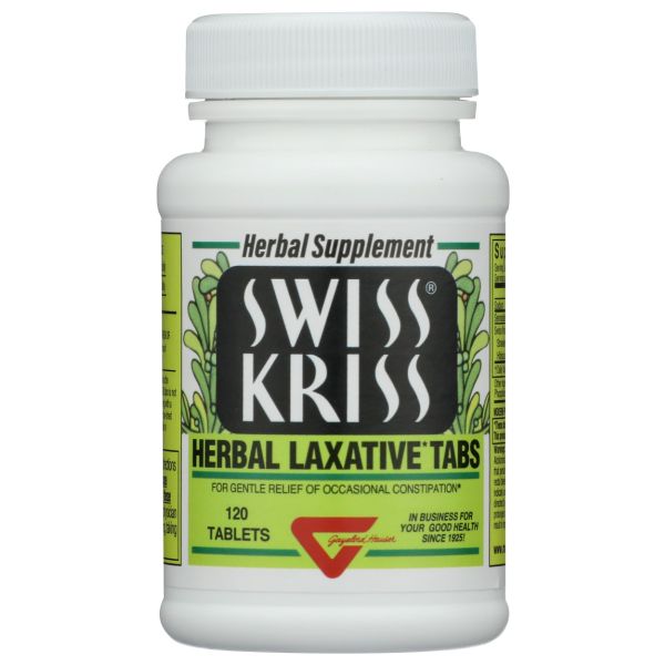 SWISS KRISS: Herbal Laxative Tabs, 120 tb